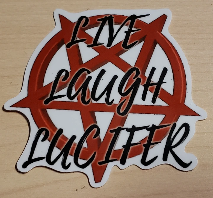 Live Laugh Lucifer Stickers product image (1)