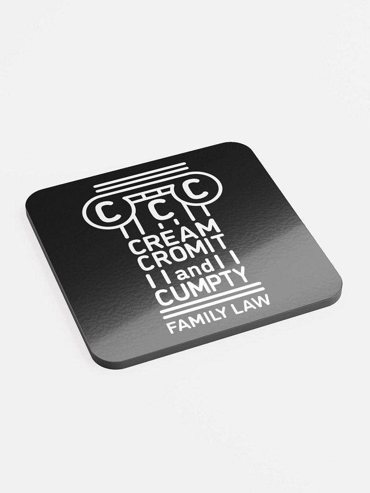 CREAM CROMIT & CUMPTY Family Law Coaster product image (2)