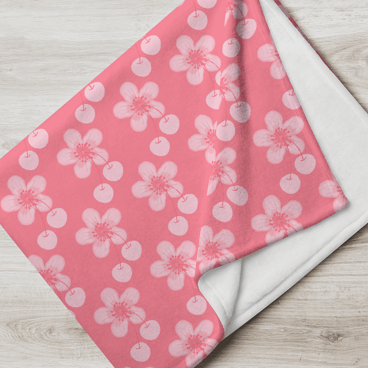 Sakura Cherry Blossom Throw Blanket product image (2)