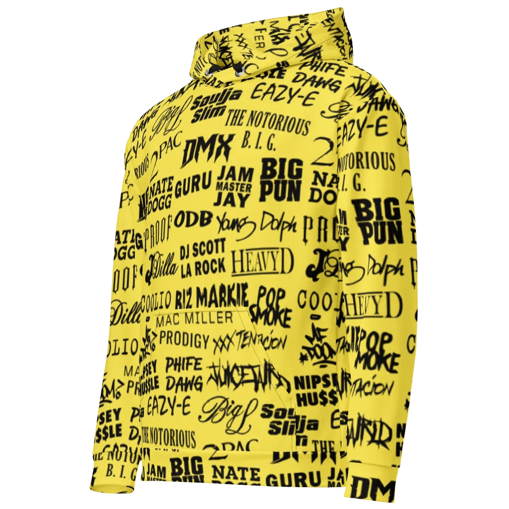 Never Forget - Hip-Hop Artists - YELLOW - Unisex Hoodie product image (1)