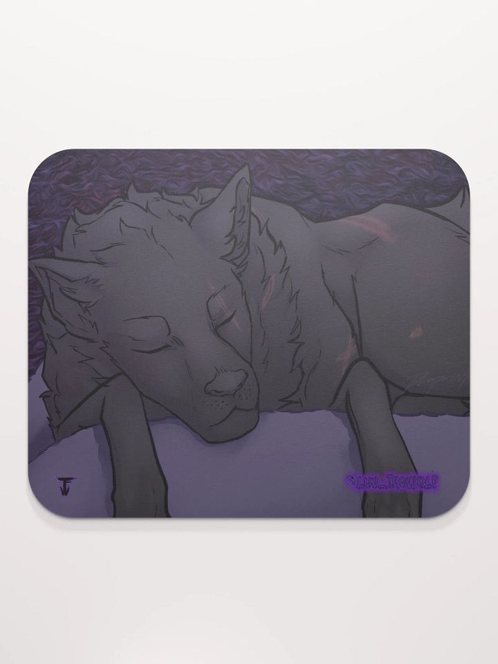 "The Slumbering Wolf" Mouse Pad product image (2)