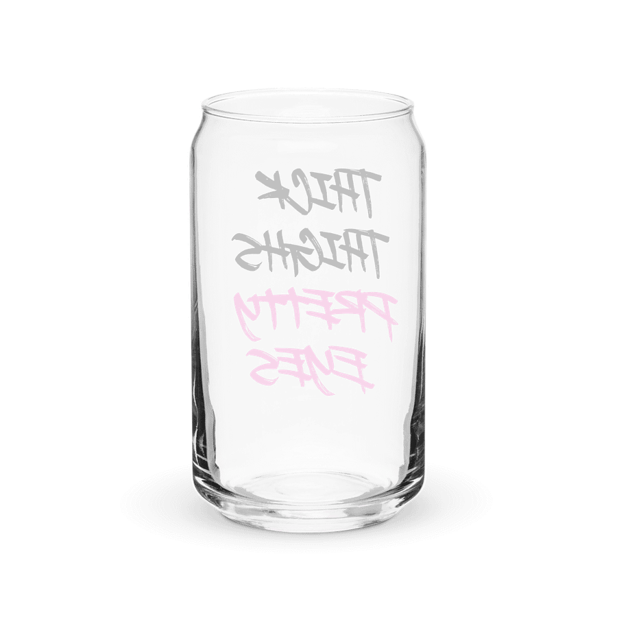 Thick Thighs Pretty Eyes 16oz Glass Cup product image (2)