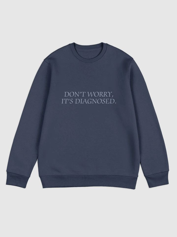 DW, IT'S DIAGNOSED. (#A5B6D1) printed eco crew product image (2)