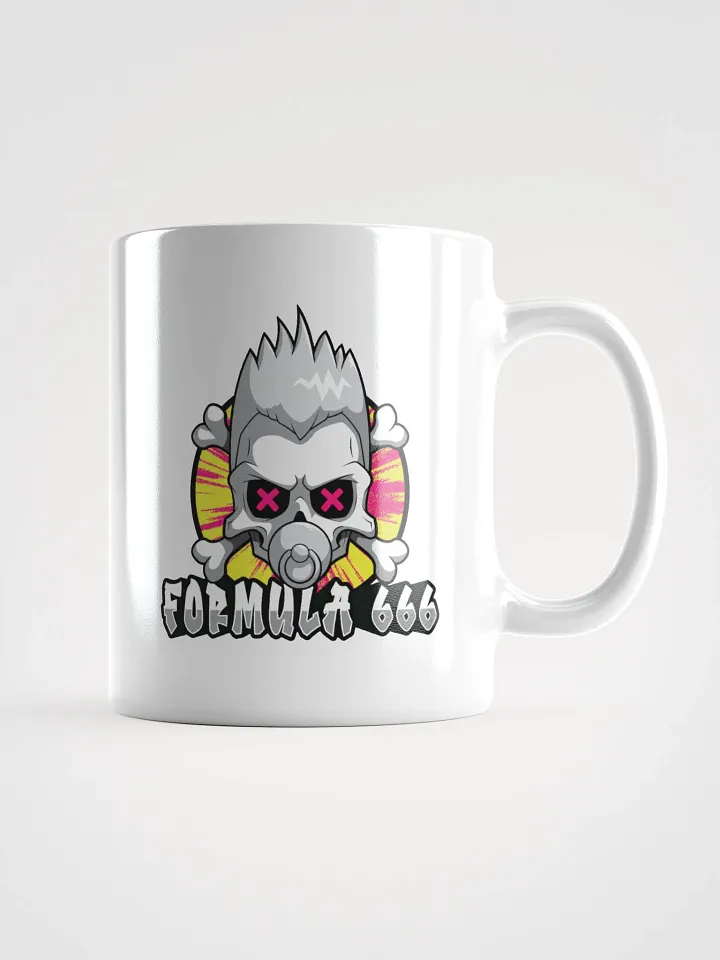 Retro Punk Coffee Cup – Formula 666 Design product image (1)