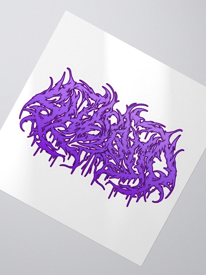 shelBOO Metal Logo Sticker - Purple product image (2)