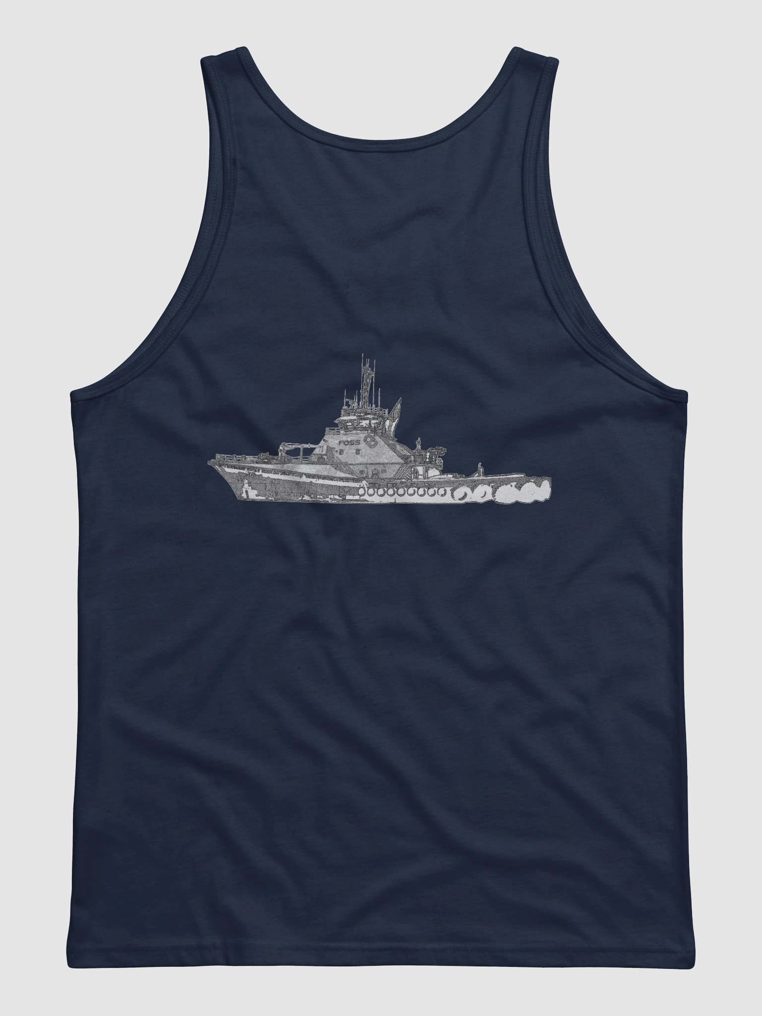 Foss Tug Sketch – Coastal Workwear | Twin Anchor Apparel PNW Mooring Line Tank product image (1)