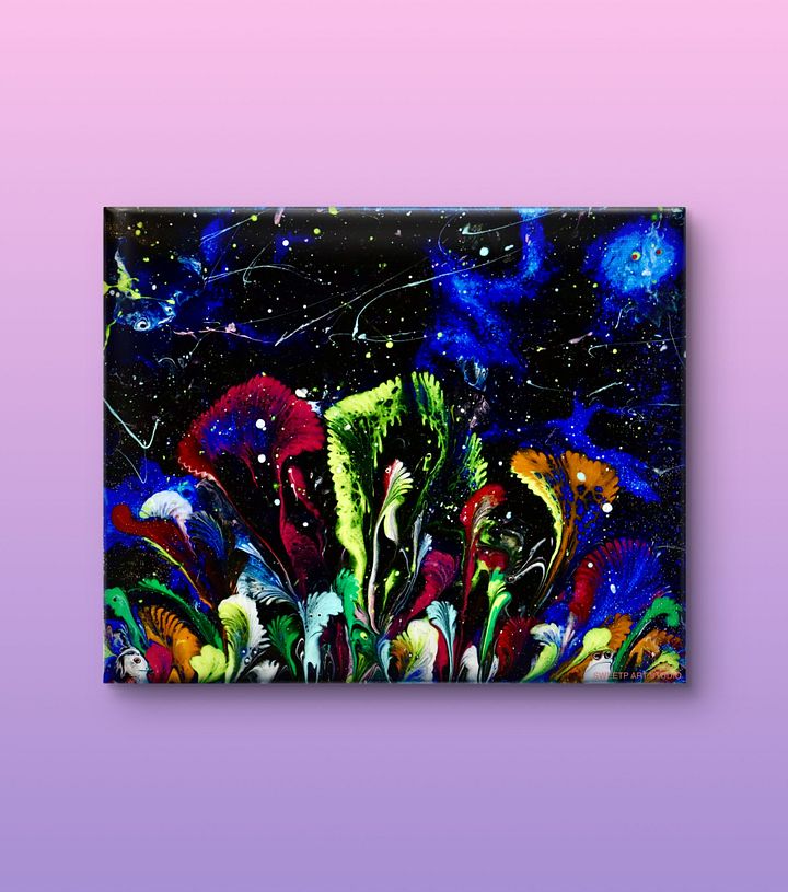 Creatures Among The Night | Original Canvas Painting product image (1)