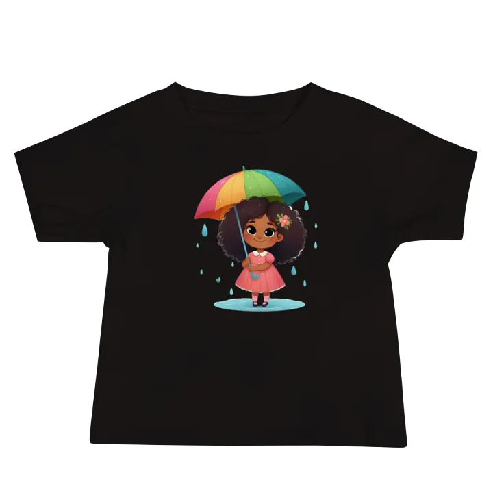 Rainbow Umbrella Baby Tee product image (1)