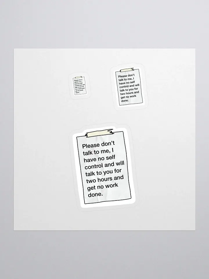 I NEED To Work Sticker product image (1)