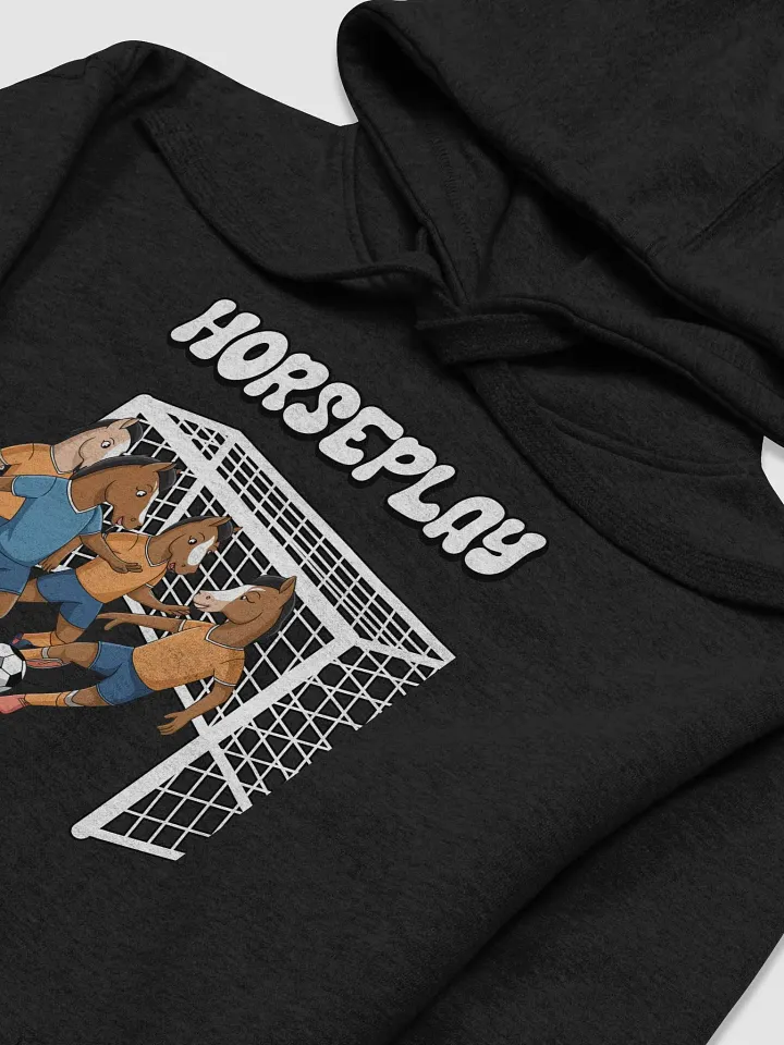 Horseplay - Horses Playing Soccer - Funny Wordplay Hoodie product image (12)