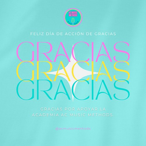 La Academia AC Music Methods te quiere dar gracias por apoyar nuestros proyectos y compartir con otros lo que hacemos. Te des...