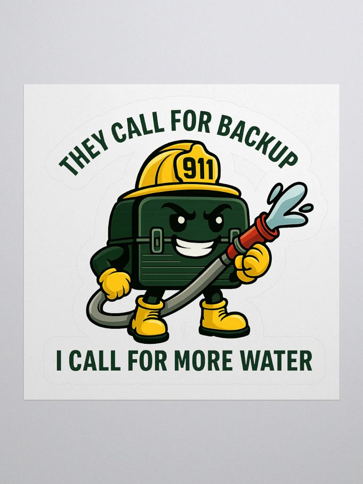 They Call For Backup, I Call For More Water (Sticker) product image (1)
