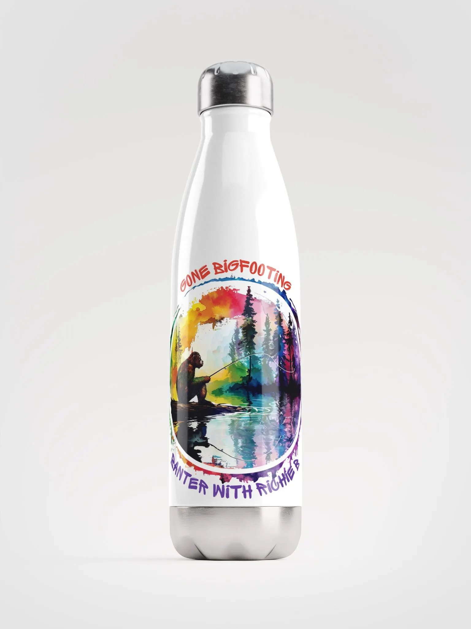 Gone Bigfooting Water Bottle product image (1)