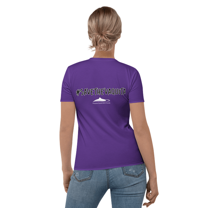 Save the Vaquita Fitted Shirt - Purple product image (1)