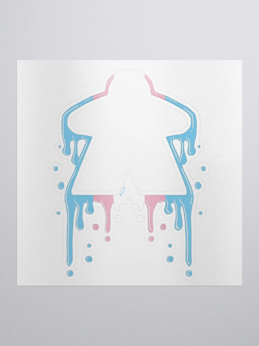 Drippy Trans Pride Meeple Sticker product image (2)