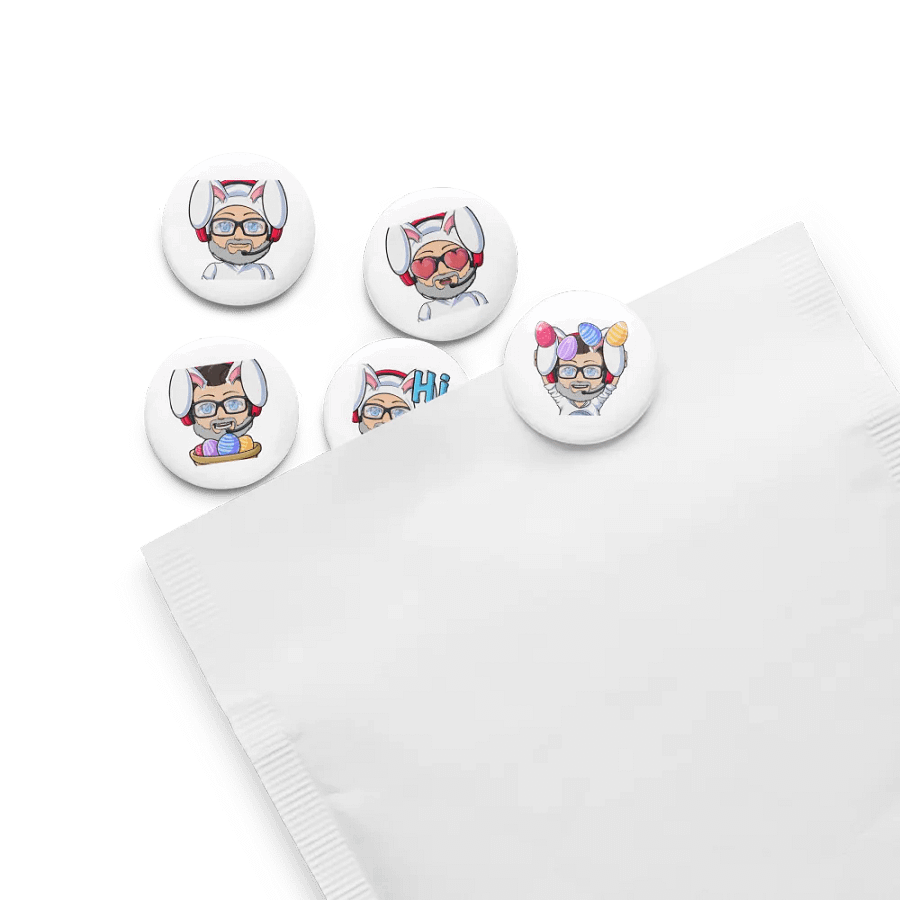 Easter Ricky Pin Buttons product image (8)