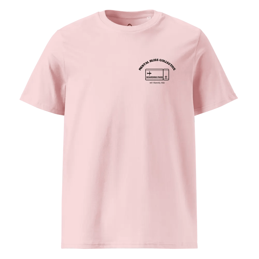 "This T-Shirt Is My Boarding Pass – Relaxed Airport Style Unisex Organic Cotton T-shirt product image (4)