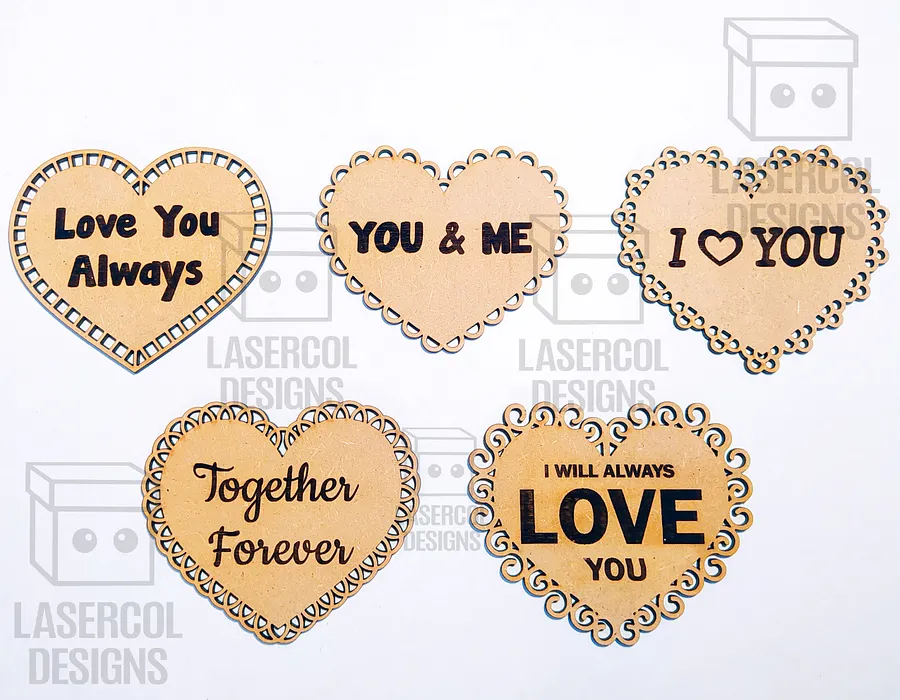Hearts Cut Outs Set 2 - Laser Cut Files product image (6)