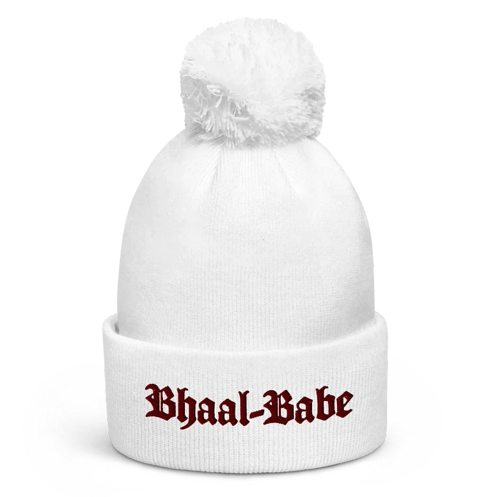 Bhaal-Babe (Black or White) Pom-Pom Beanie product image (4)