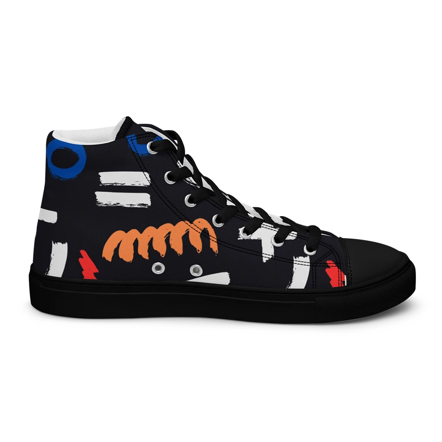 Geometry Women's High Top Canvas Shoes product image (10)