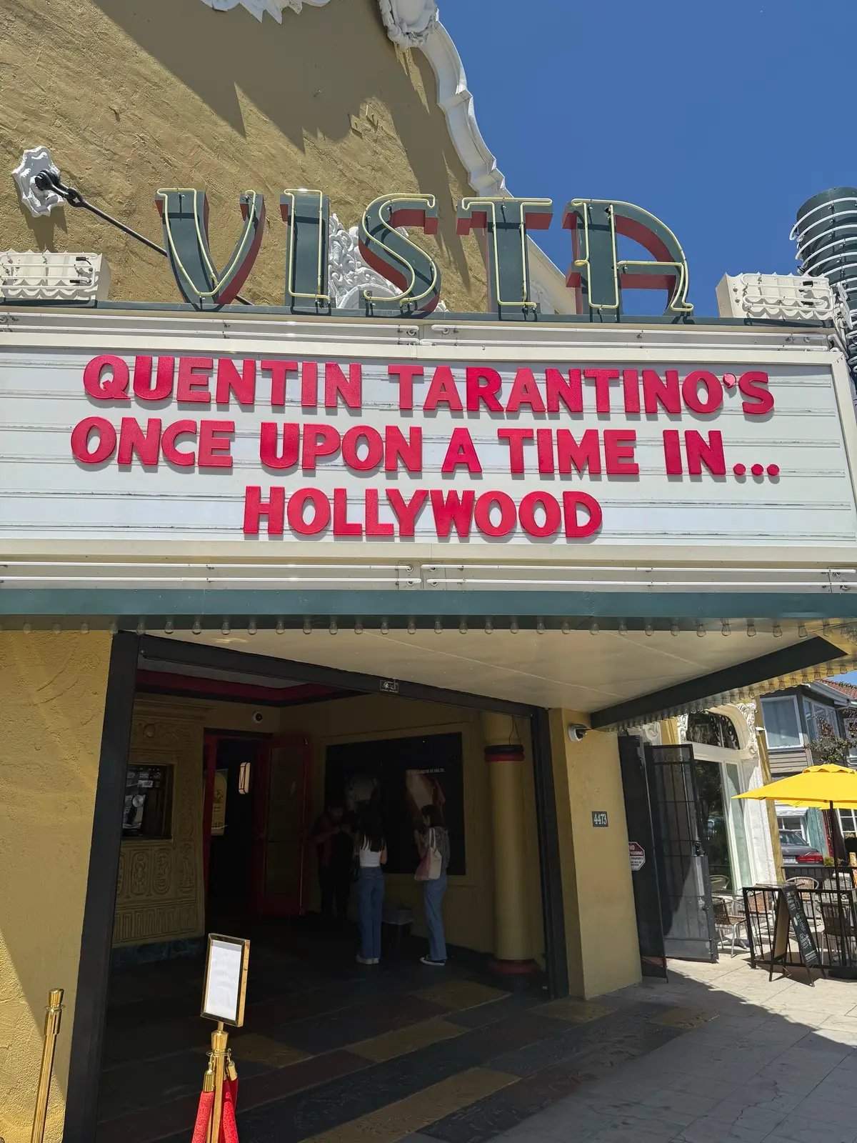 #OnceUponATimeInHollywood on 70MM film was magical. Here are some posters and merch that was for sale at the Vista Theater. #quentintarantino #leonardodicaprio #bradpitt #margotrobbie #rickdalton #cliffbooth #70MM 