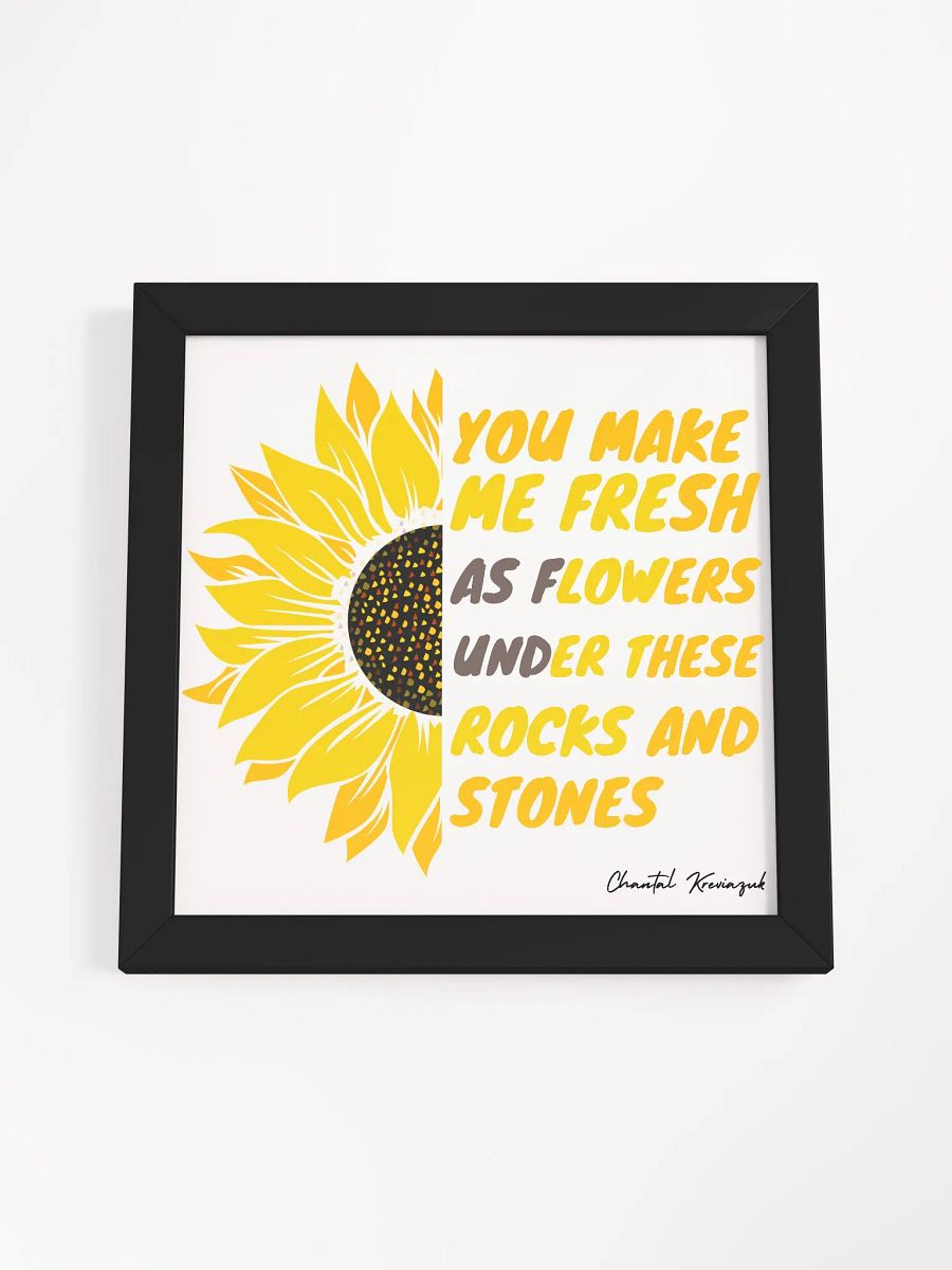 UNDER THESE ROCKS AND STONES SUNFLOWER FRAMED WALL ART product image (49)