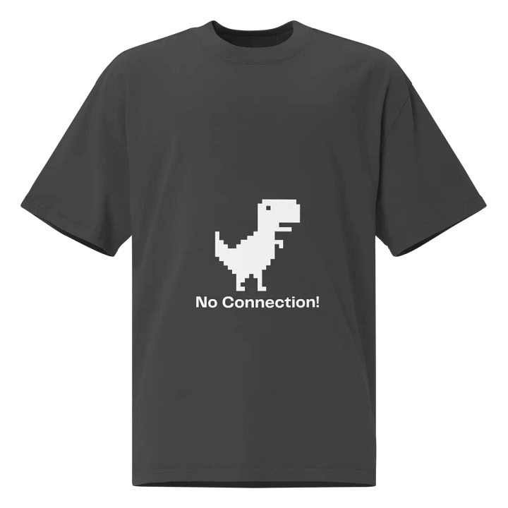 Vintage Pixel Dino Oversized Tee product image (1)