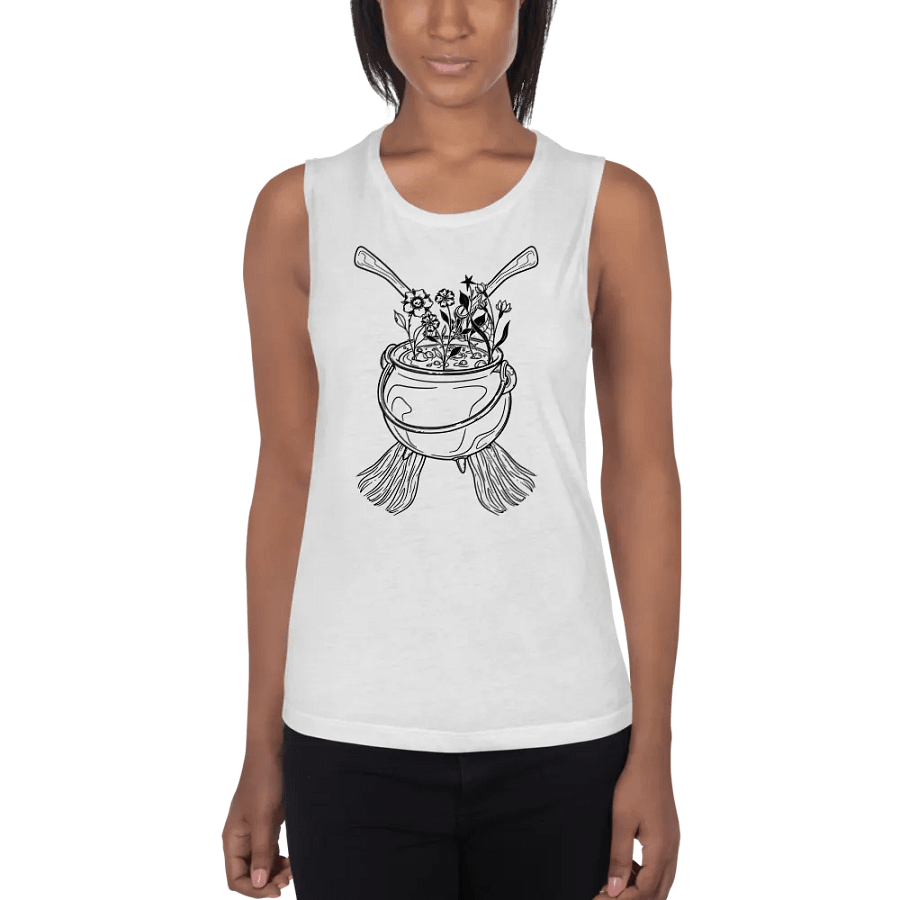 Henbane Coven Crest Bella+Canvas Women's Flowy Muscle Tank product image (47)