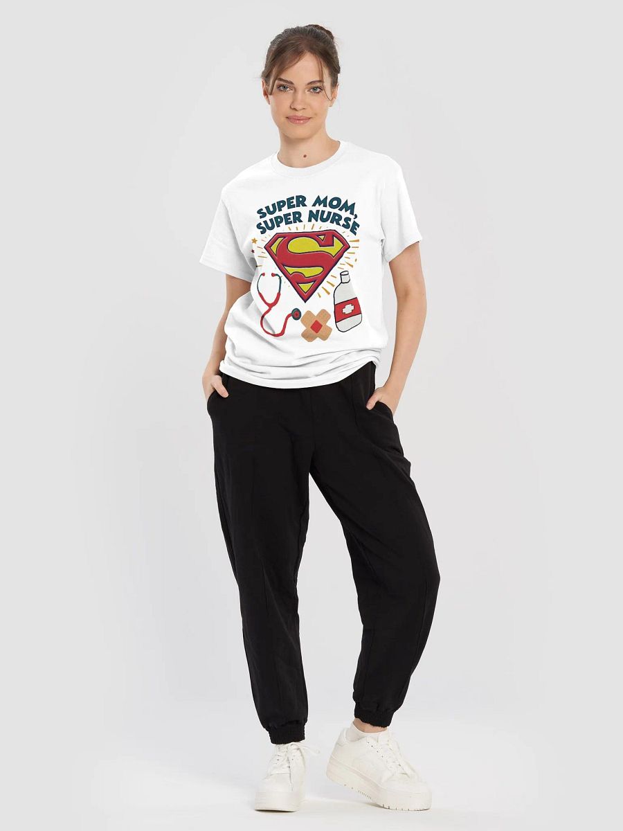 Super Mom, Super Nurse Emblem T-Shirt product image (51)