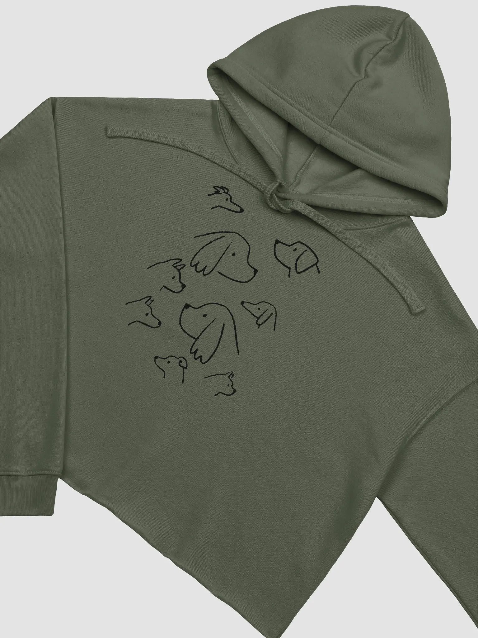 Pawsitively Dogs Crop Hoodie product image (4)