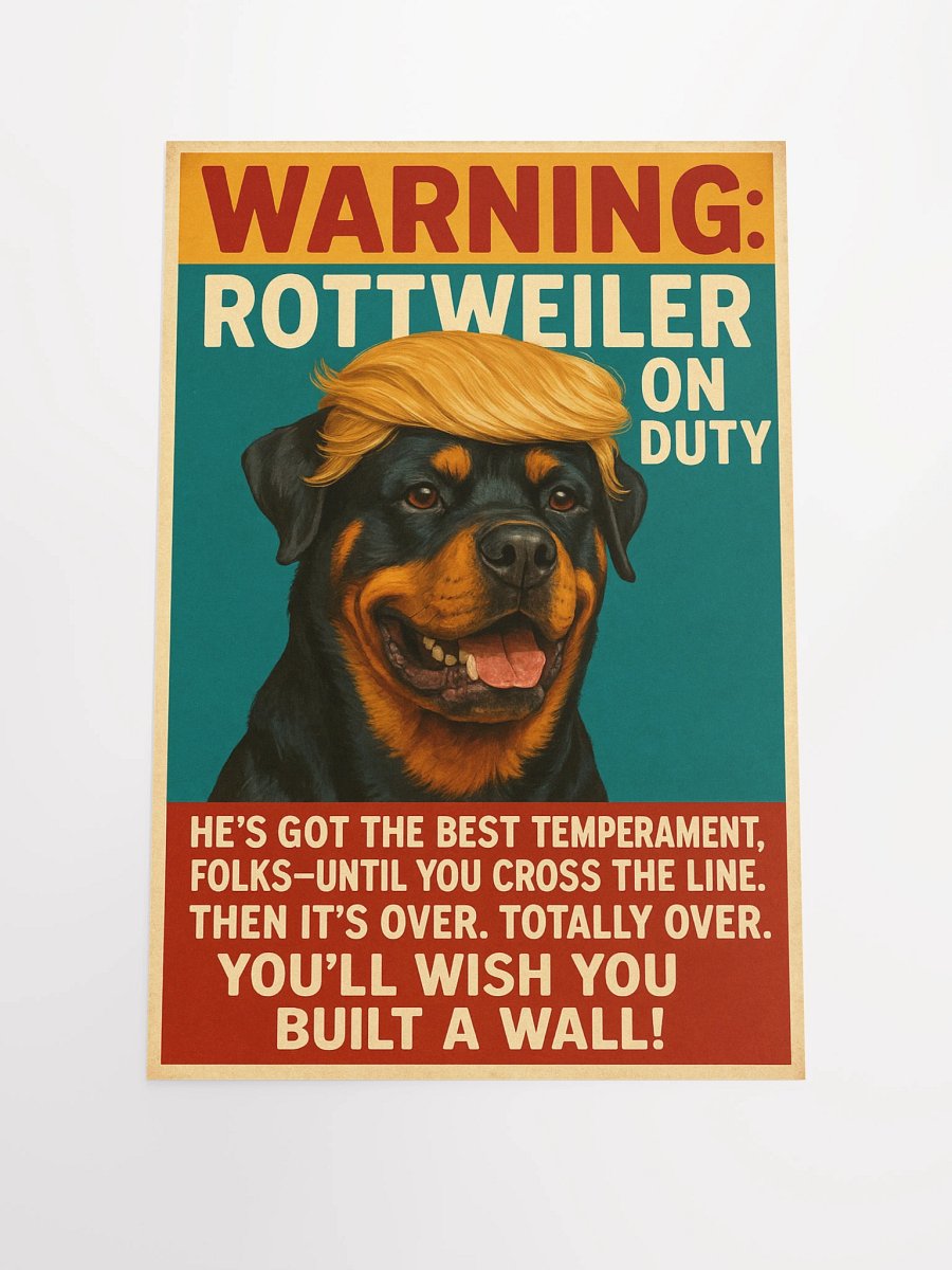 Rottweiler on Duty Poster product image (3)