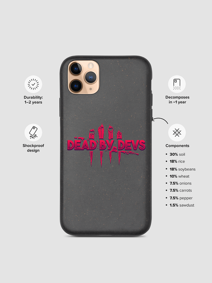 DEAD BY DEVS | CUSTOM BIODEGRADABLE IPHONE CASE product image (2)