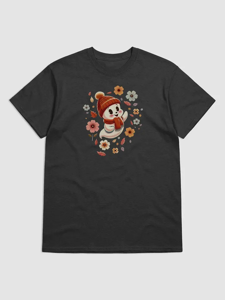 Cheerful Ghost in Red Beanie Badic T-Shirt by Gildan product image (2)