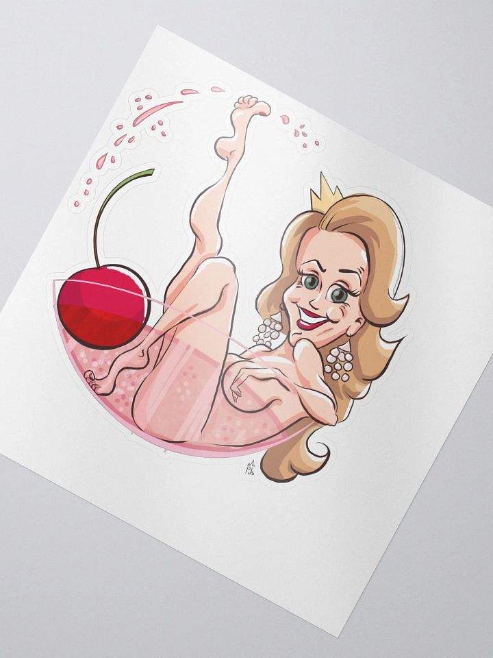 Princess in a Champagne Glass sticker product image (2)