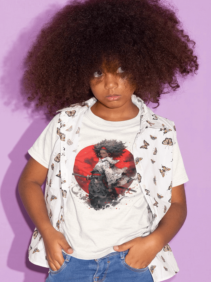 AFRO SAMURAI GIRL T-SHIRT product image (2)