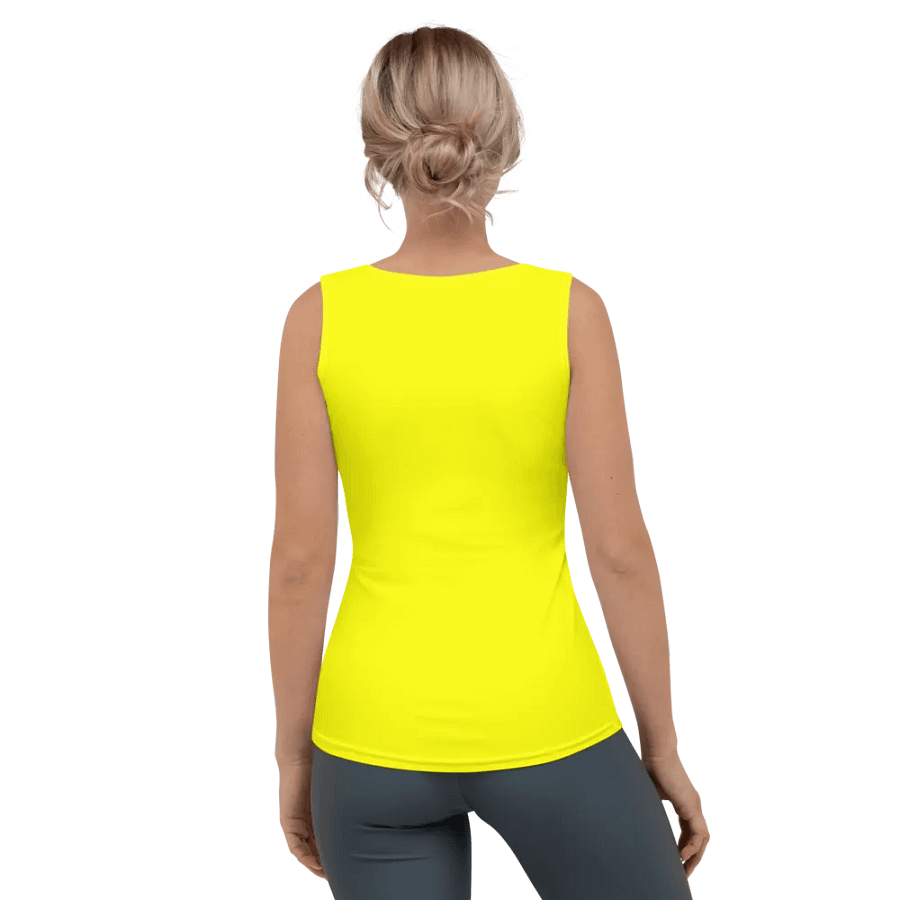 Plain Color Yellow Tank Top product image (2)