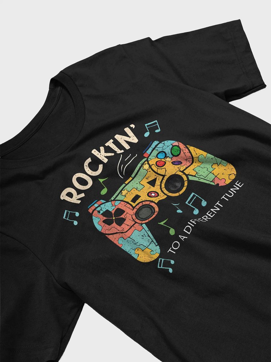 Rockin’ to a Different Tune T-Shirt | Gamer Autism Awareness Shirt for Boys & Kids product image (3)