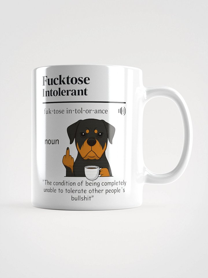 Intolerant Rottweiler - White Glossy Mug product image (1)