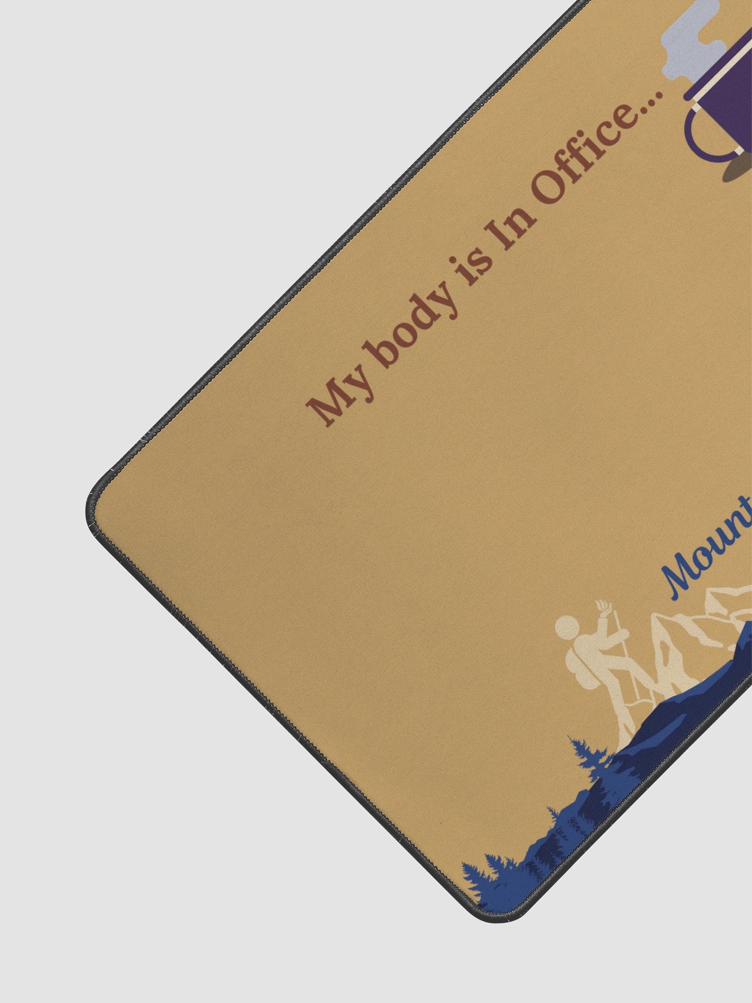 My Body is In Office Desk Mat product image (2)