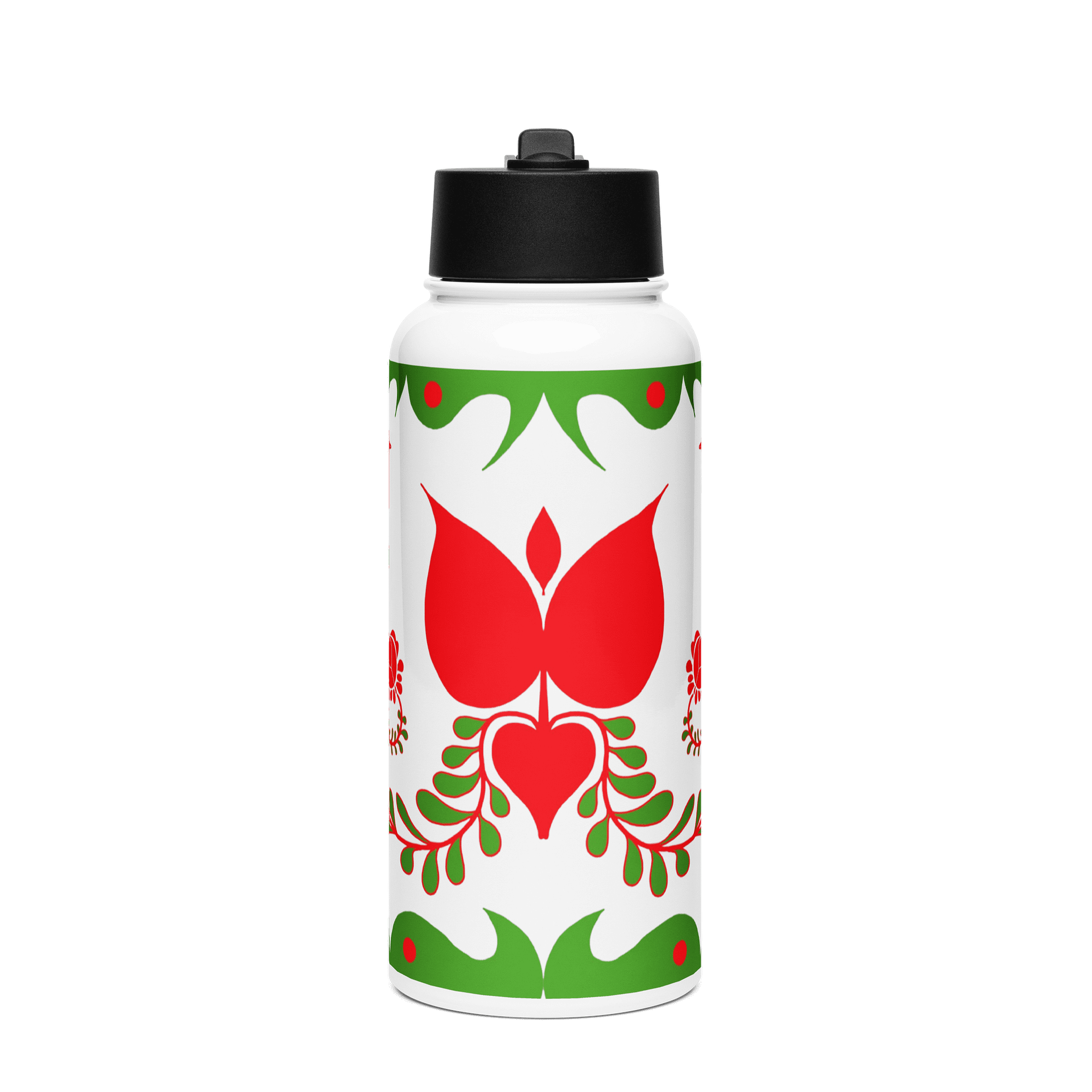 Hungarian Folk Art Symphony Stainless Steel Bottle product image (1)