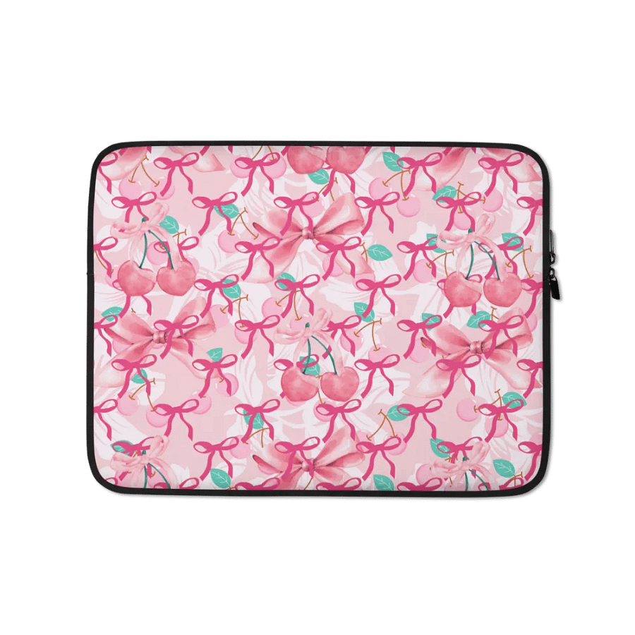 Cherry Delight Laptop Sleeve for feiminine ladies and girls product image (1)