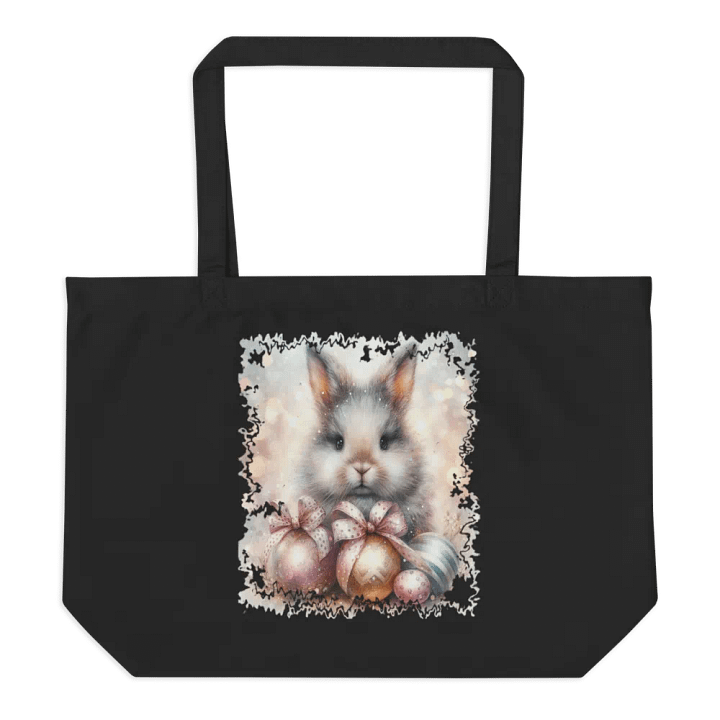 Whimsical Easter Bunny Organic Tote product image (1)