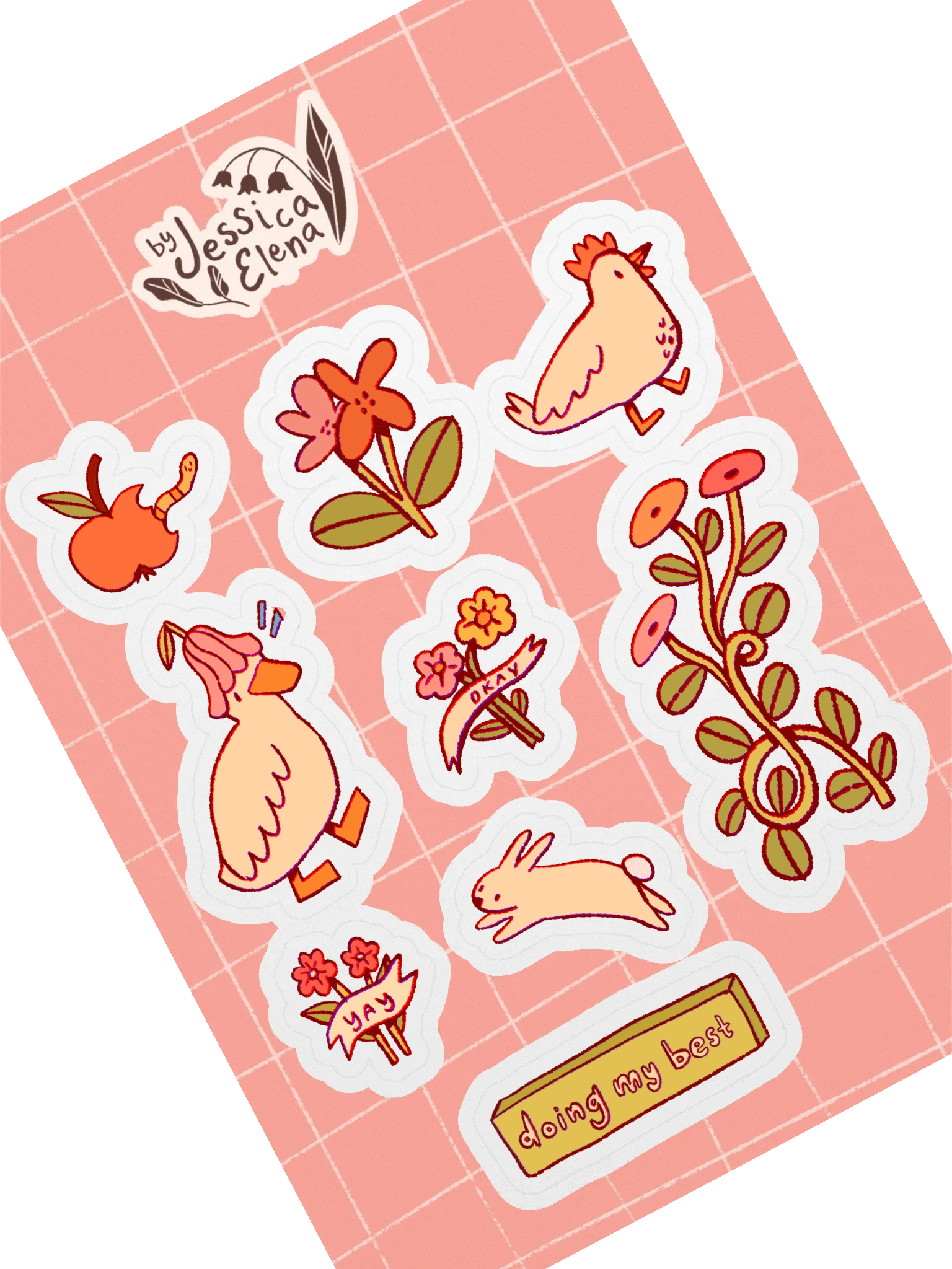 Doing My Best Sticker Sheet product image (2)