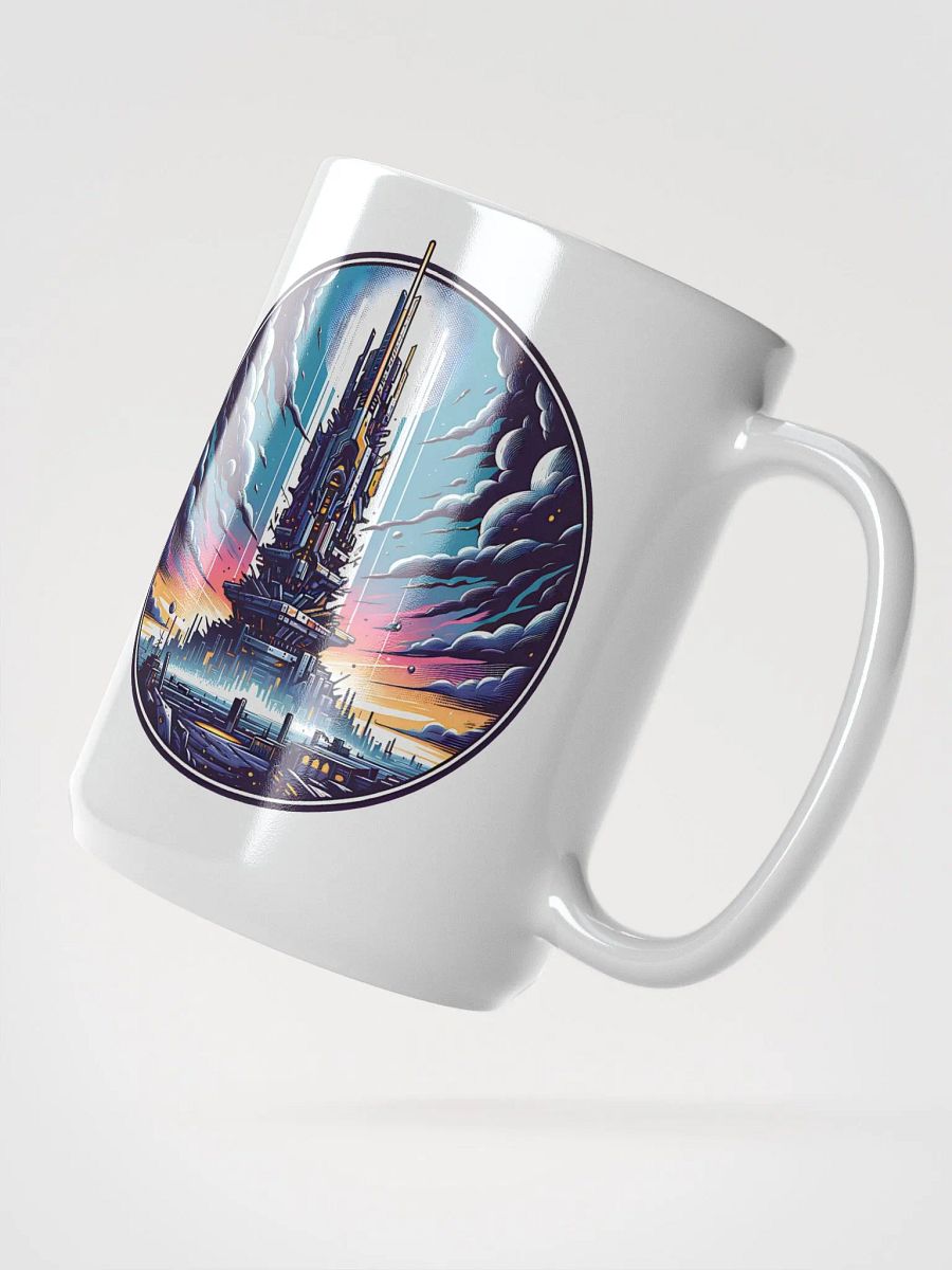 Futuristic Cityscape Coffee Mug – Sip into the Future 🌌 product image (3)