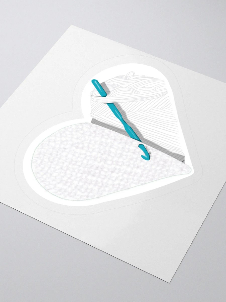 Crochet Love - White Sticker product image (8)