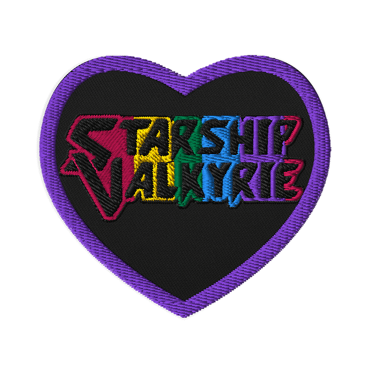 Starship Valkyrie Pride Logo Heart Patch product image (1)