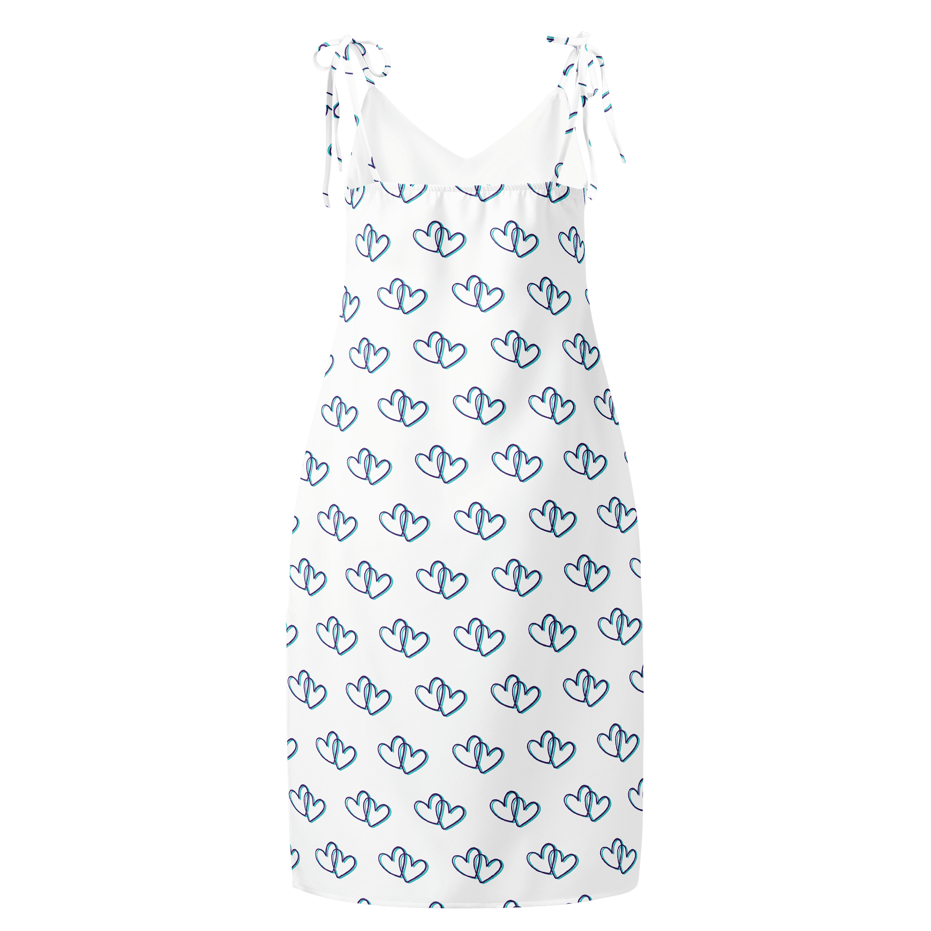 White Heart Slit Dress product image (2)