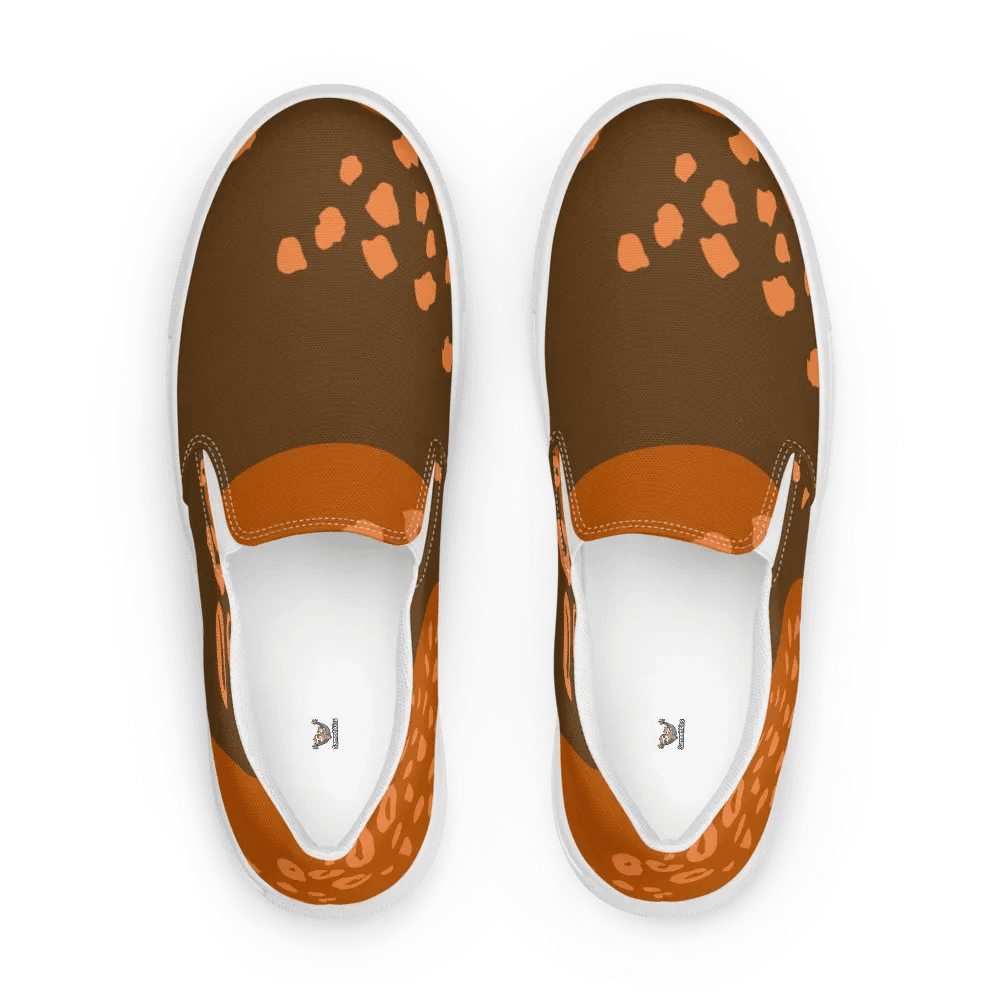 Orange Leopard Dream Women's Slip-On Shoes product image (2)