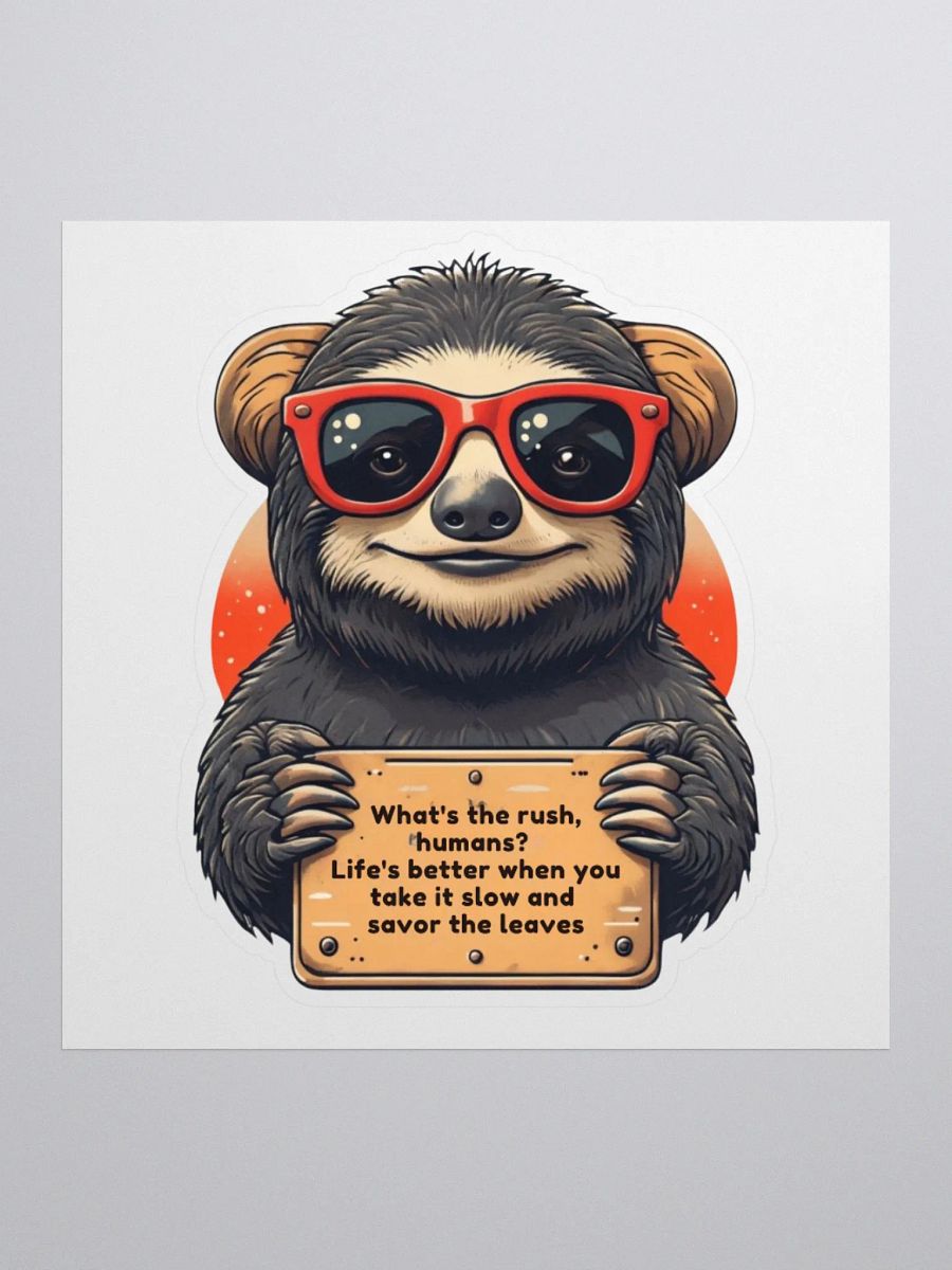 Happy Sloth Appeal Sticker product image (1)