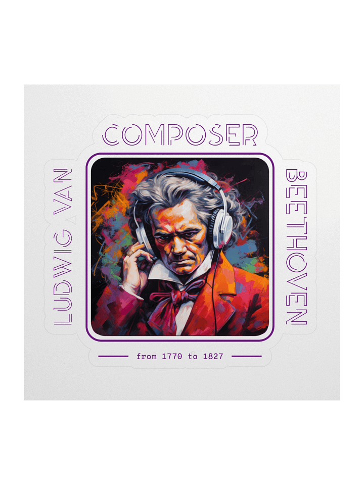Beethoven Beats Sticker product image (1)
